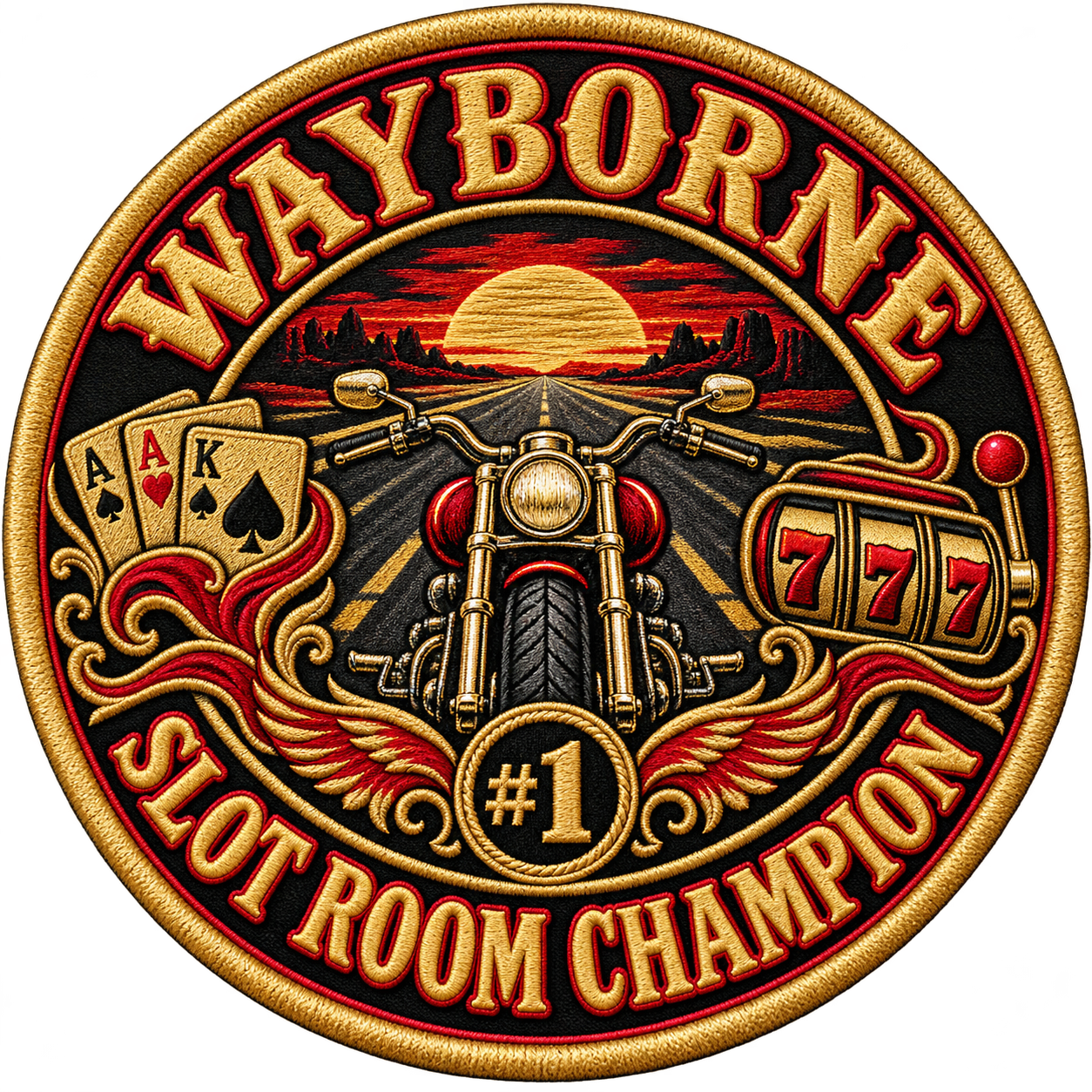 Slot Room Champion Wayborne patch artwork